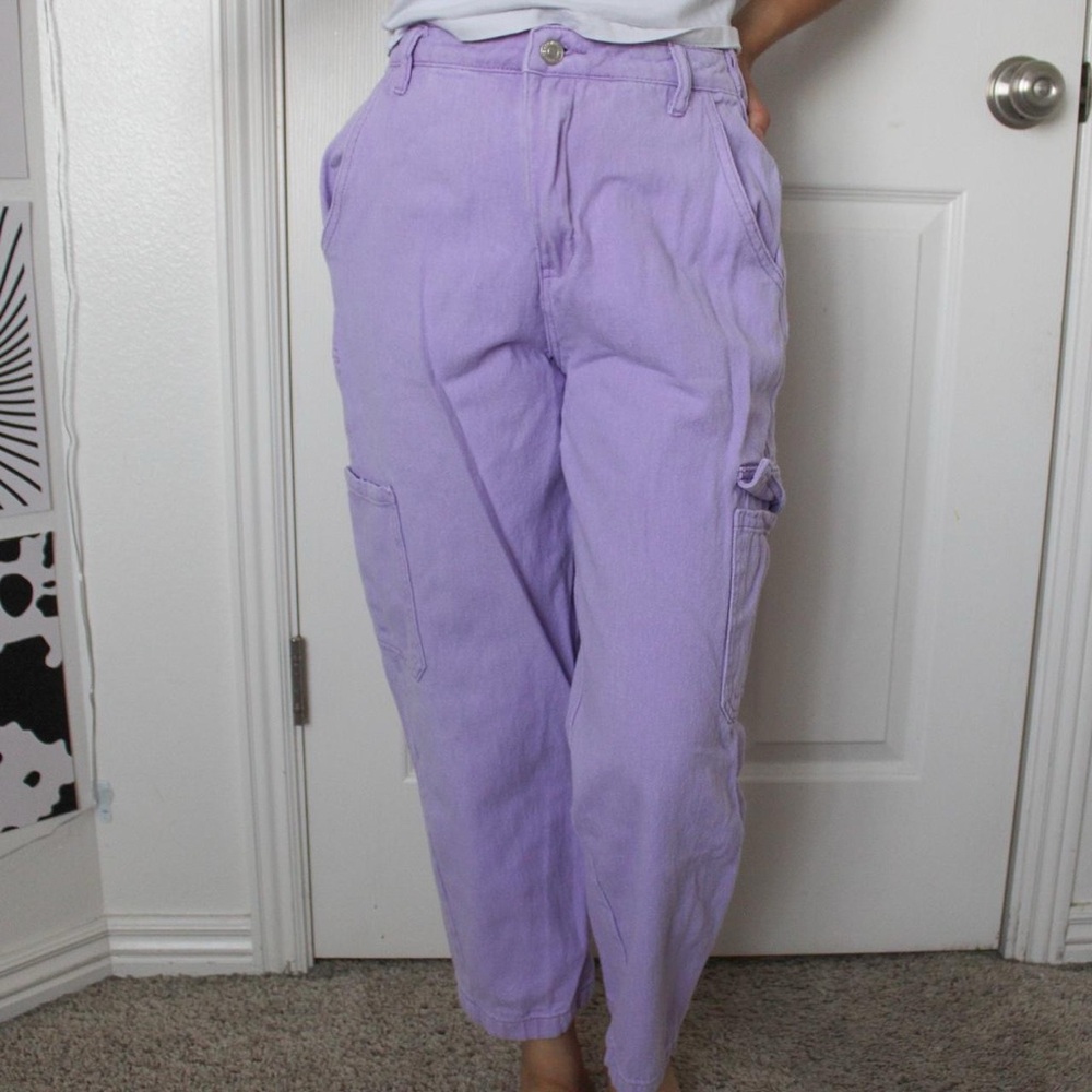 Women's Lavender Cargo Pants